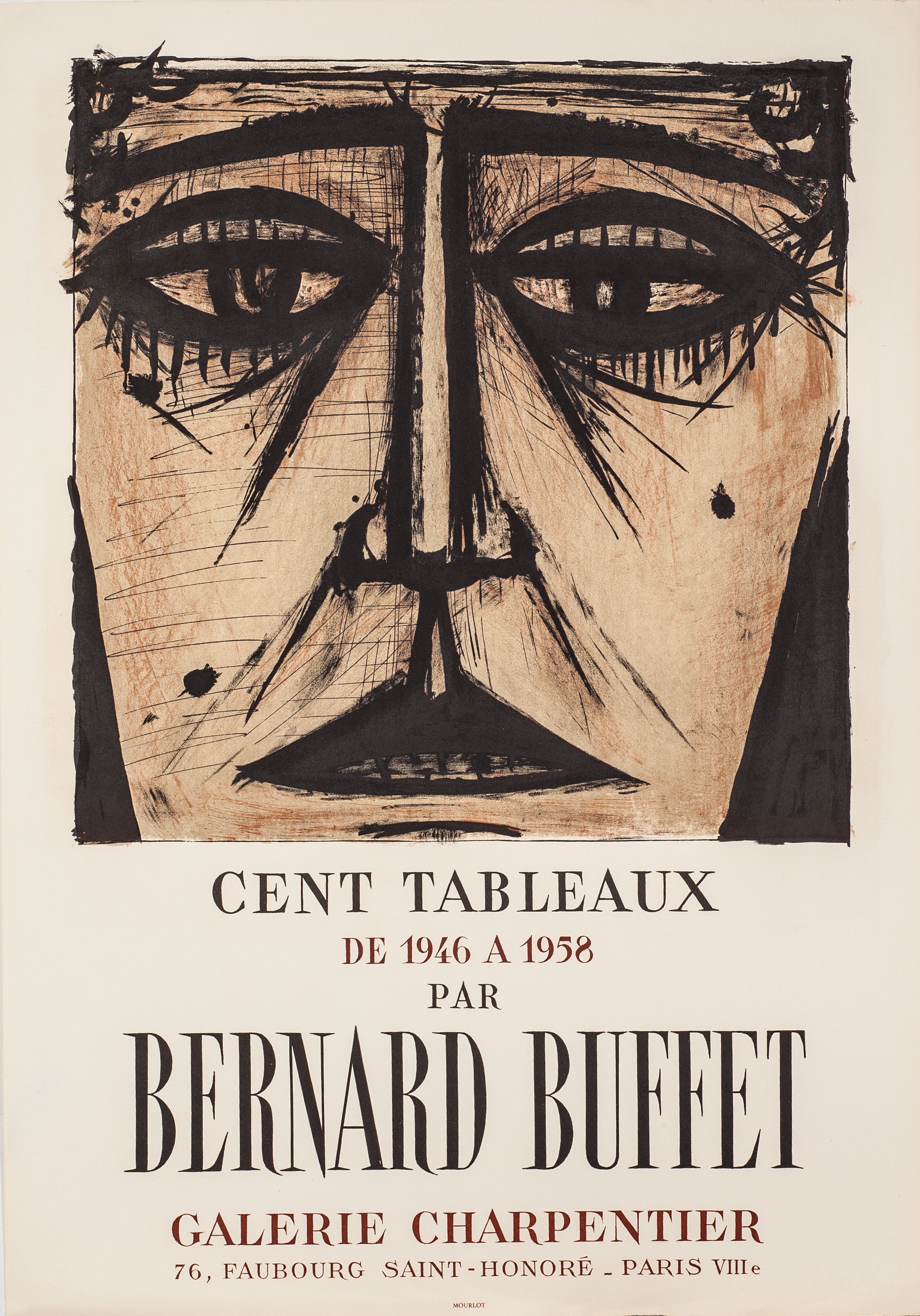 Cent Tableaux, Galerie Charpentier by Bernard Buffet, 1958