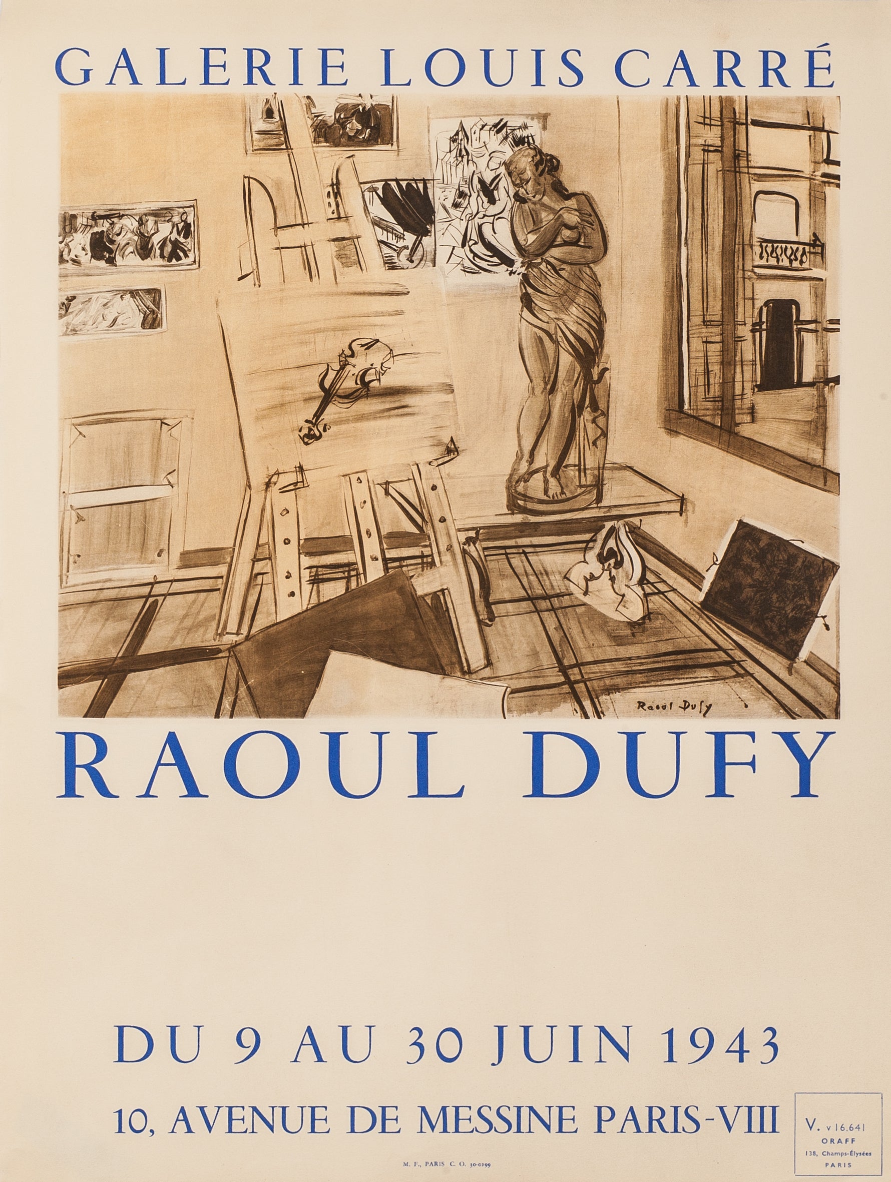 MOURLOT EDITIONS: Galerie Louis Carré by Raoul Dufy – Mourlot Editions