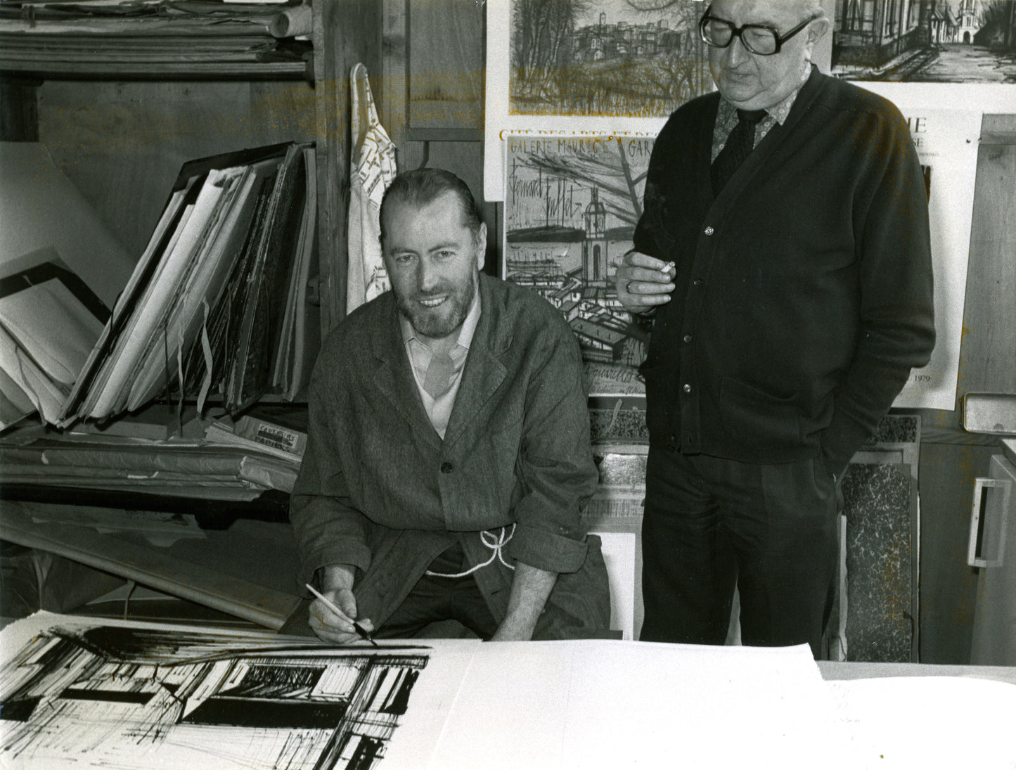 Atelier Mourlot - Bank Street, New York by Bernard Buffet, 1967