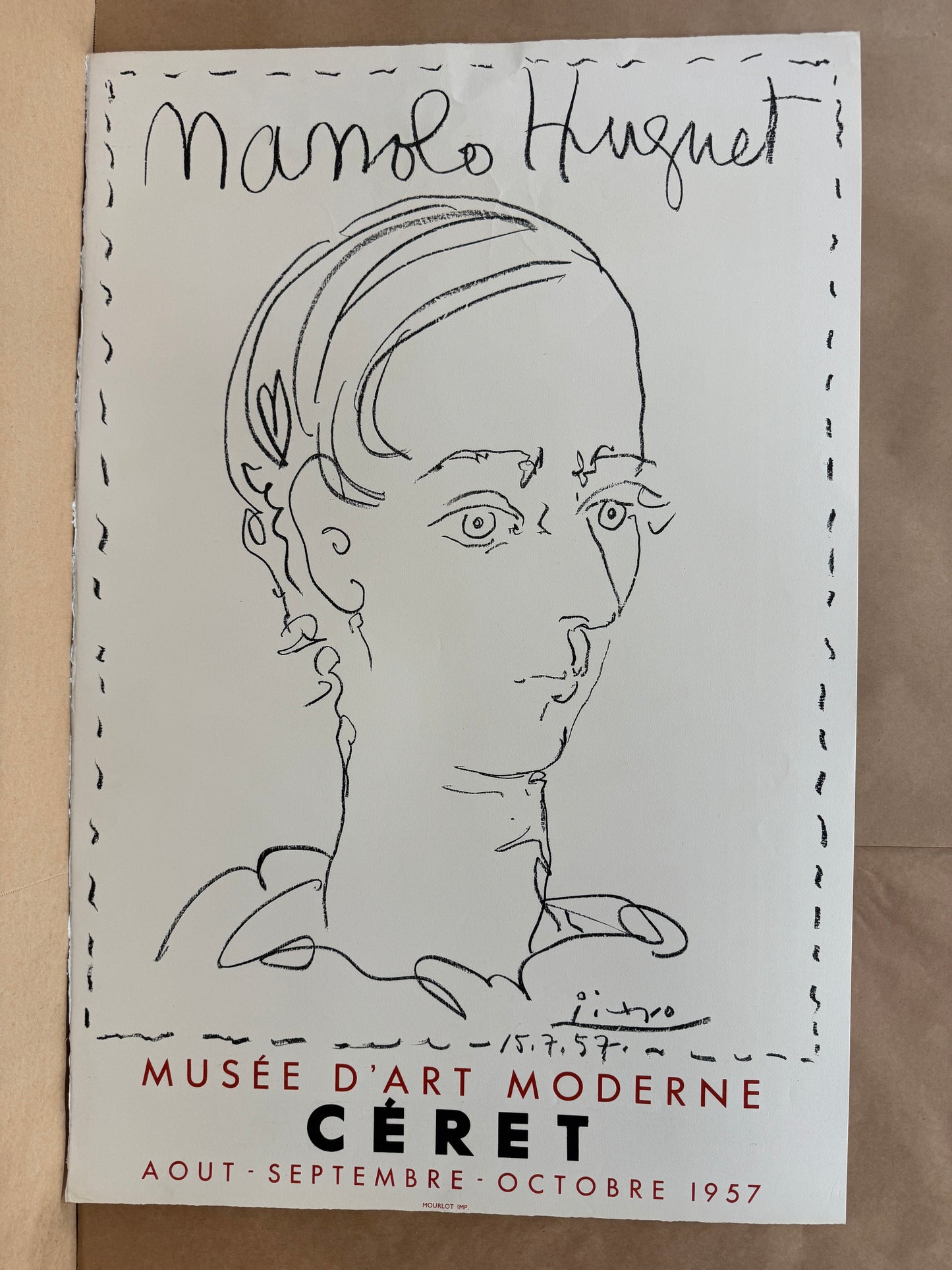 Manolo Huguet - Musee d'Art Moderne by Pablo Picasso 1957