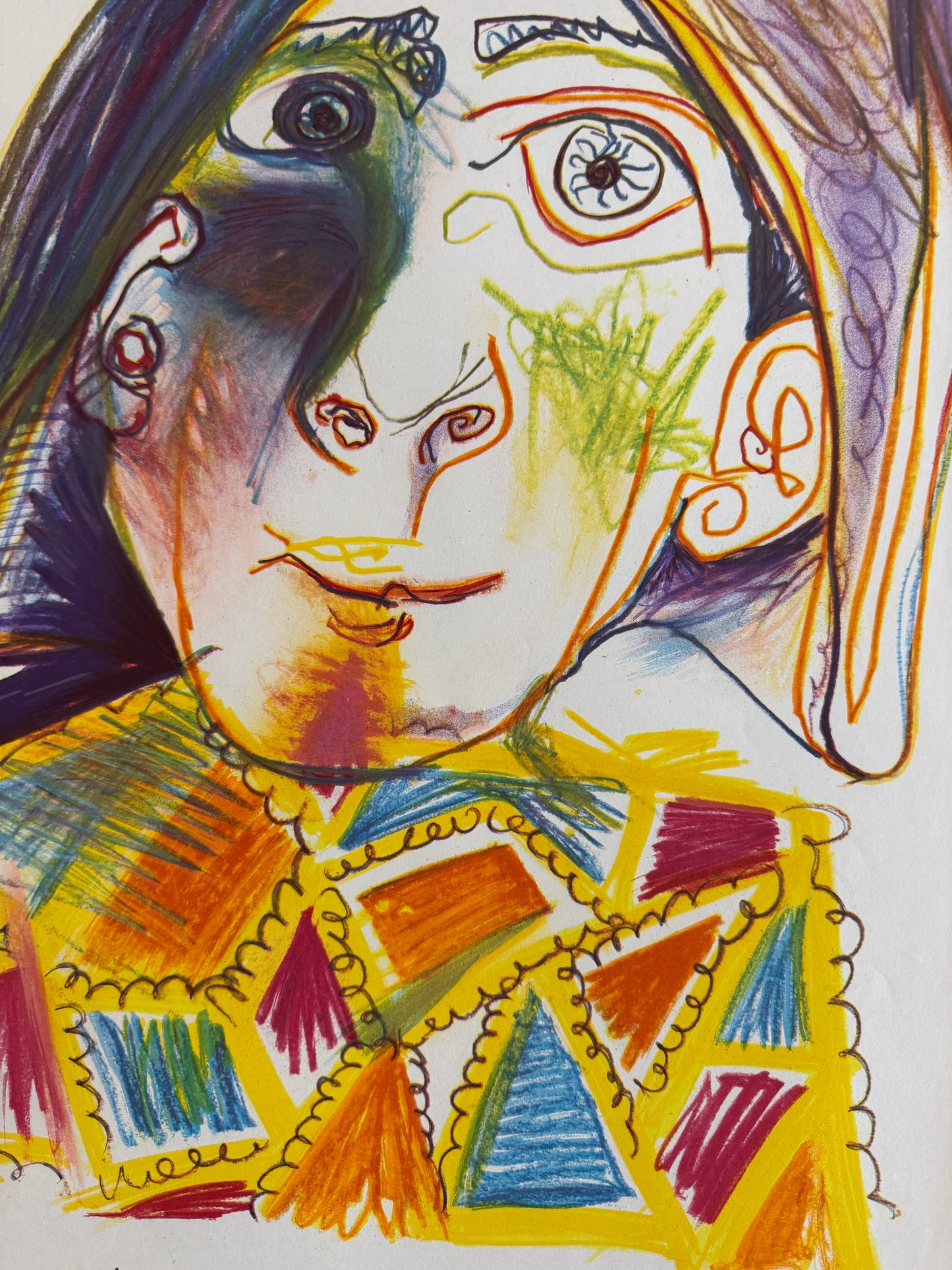 Harlequin, Galerie Louise Leiris by Pablo Picasso, 1971