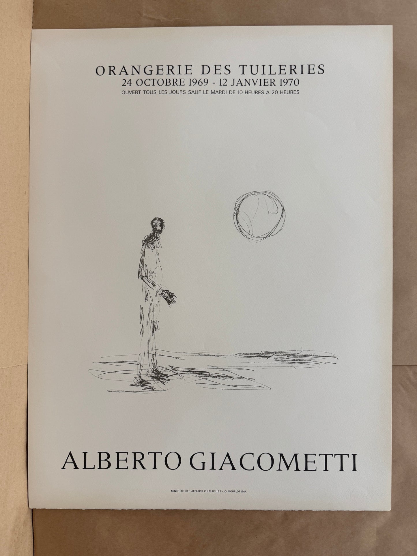 Man Walking in the Sun - Orangerie des Tuileries by Alberto Giacometti, 1969