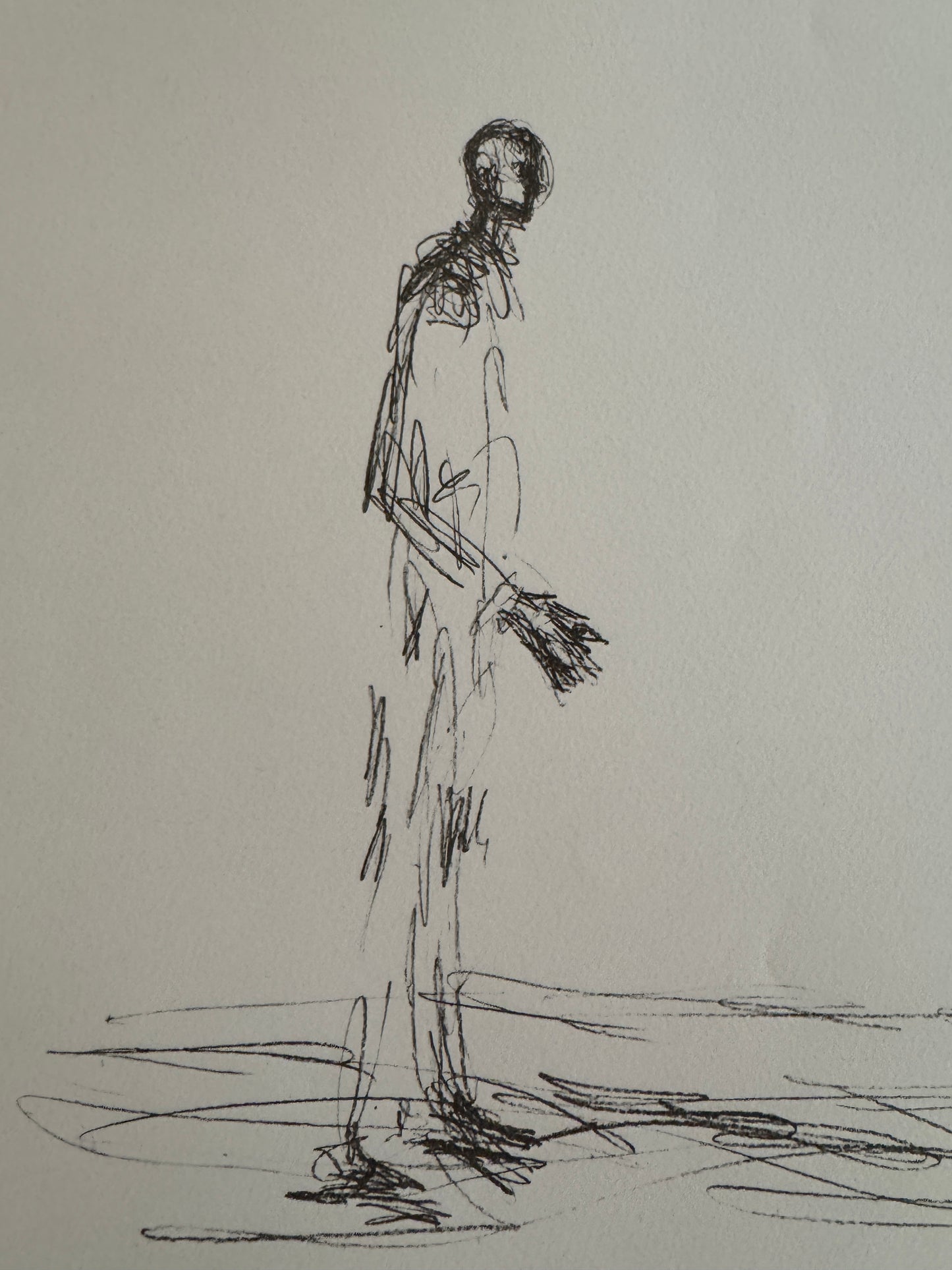 Man Walking in the Sun - Orangerie des Tuileries by Alberto Giacometti, 1969