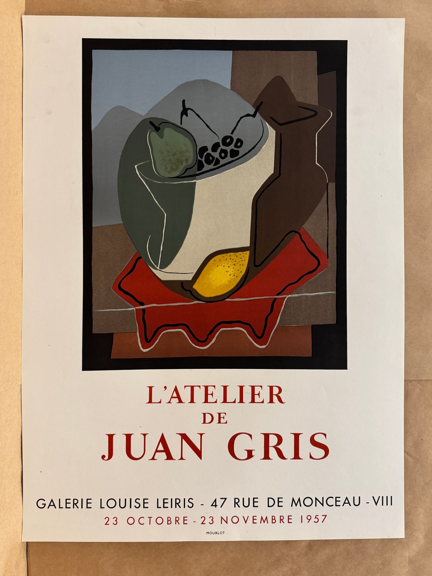 L'Atelier de Juan Gris - Galerie Louise Leiris (after) Juan Gris, 1957