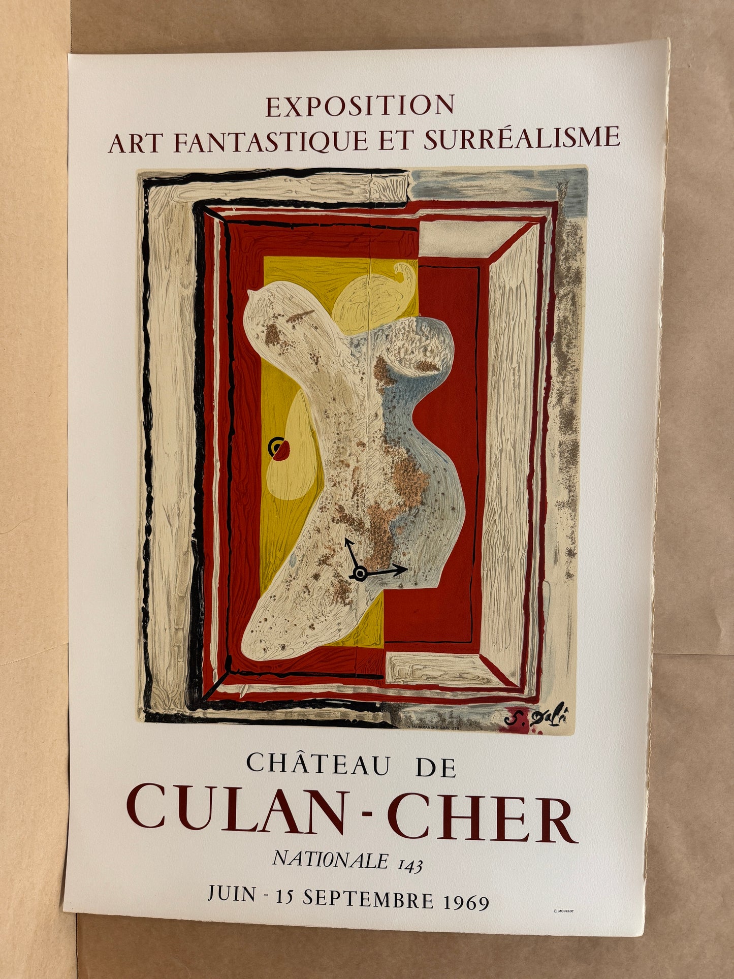 Chateau de Culan - Cher (after) Salvador Dali, 1969