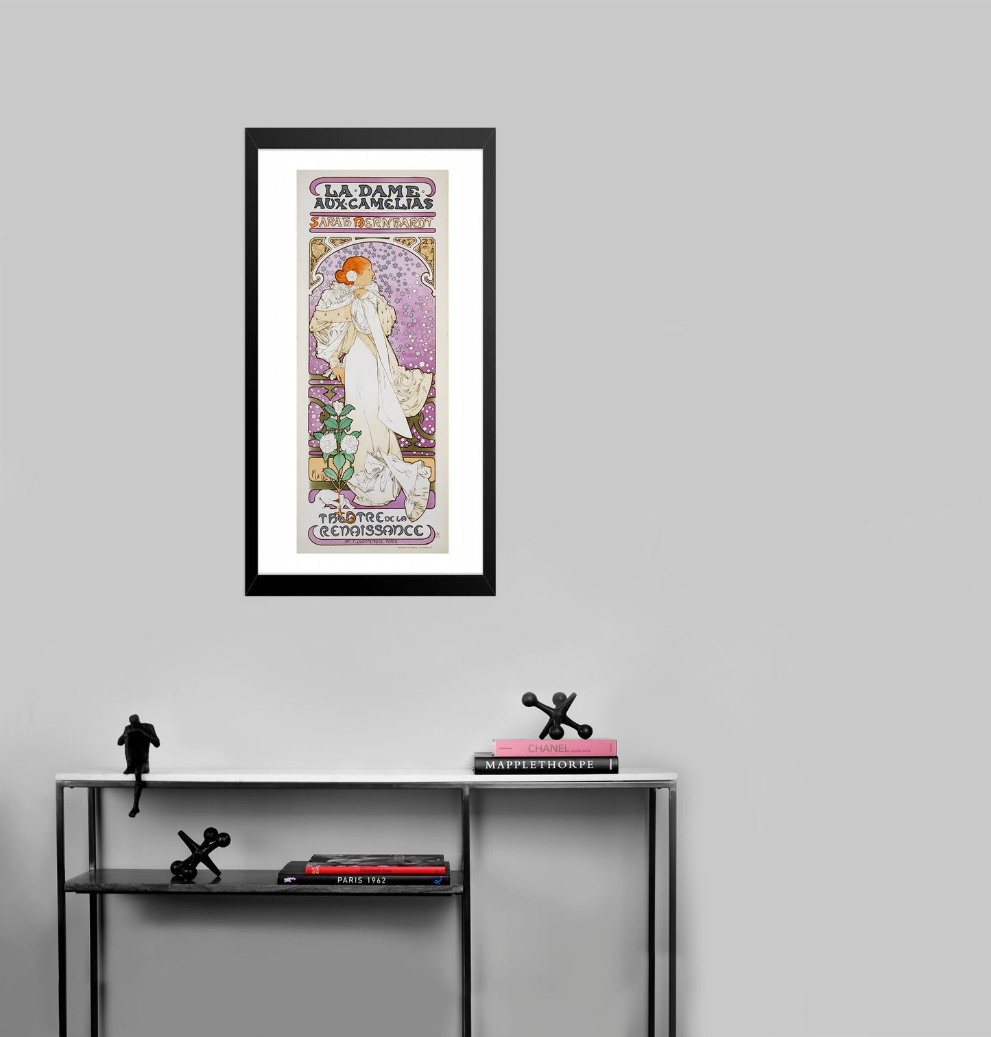 La Dame aux Camelias - Sarah Bernhardt (after) Alphonse Mucha, 1969 - Mourlot Editions - Fine_Art - Poster - Lithograph - Wall Art - Vintage - Prints - Original